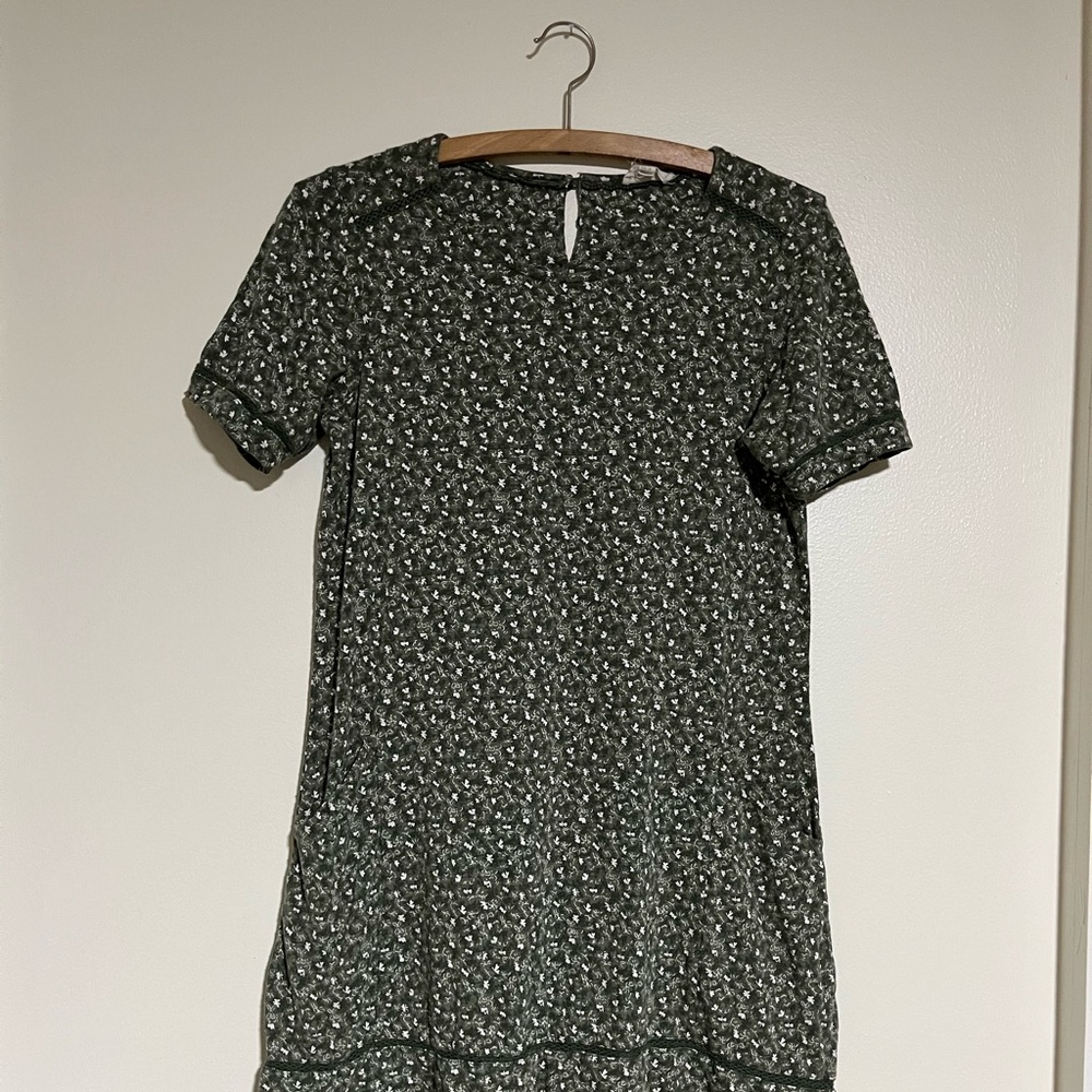 Fat Face Green Floral Dress Size 2